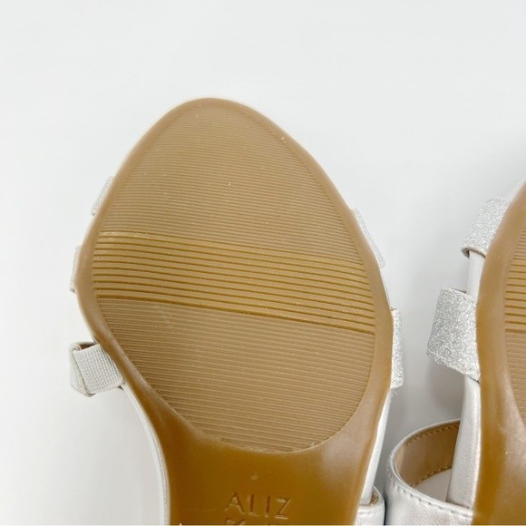 Naturalizer‎ Women's Silver Metallic Glitter Taimi Strappy Dress Sandal Heels 7 - Picture 12 of 15